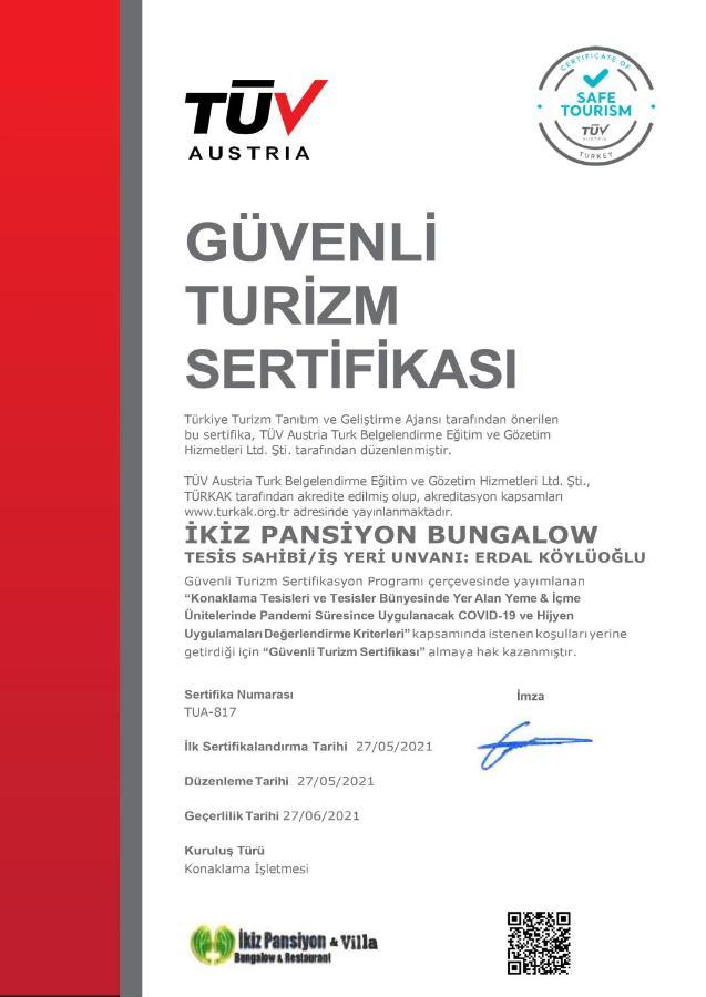 Ikiz Pension Bungalow Çıralı Eksteriør billede